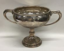 A stylish silver trophy cup of Art Deco design. Lo