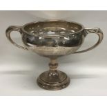 A stylish silver trophy cup of Art Deco design. Lo