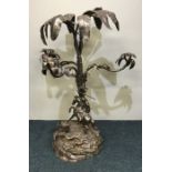 A good quality silver plated centrepiece mounted w