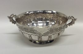 A good quality South American silver shallow dish