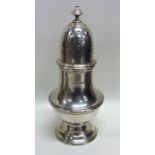 A good heavy Edwardian silver baluster shaped cast