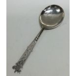 A rare Continental silver slip top spoon attractiv