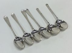 A set of four Georgian silver Hanoverian pattern t