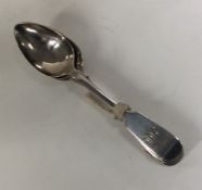 A set of six Provincial silver teaspoons. Punched