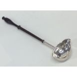 A good Georgian silver toddy ladle with pouring li