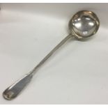 A heavy French silver fiddle and thread pattern la
