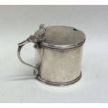 A Victorian silver drum mustard. London 1882. By G