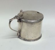 A Victorian silver drum mustard. London 1882. By G
