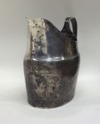 EXETER: A Georgian silver straight sided cream jug