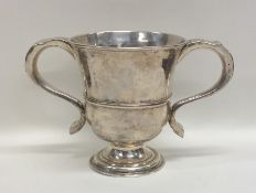 NEWCASTLE: A Georgian silver two handled loving cu