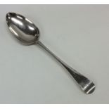 A Georgian silver Channel Islands tablespoon. Punc