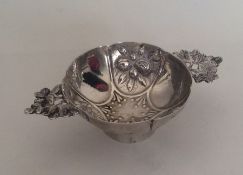 A Continental miniature silver brandy bowl with sc