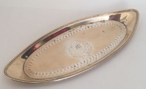 A Georgian silver gilt snuffer tray. London 1789.