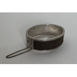 An unusual Antique silver hair mounted bracelet. A