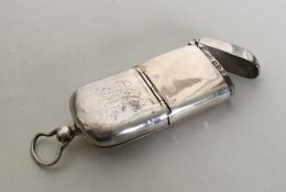 A silver vesta case / sovereign holder of typical