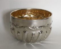 A good quality silver and silver gilt bowl. London