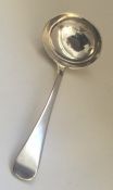 A Georgian silver OE pattern sauce ladle. London.