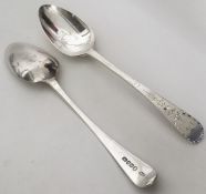 A pair of good quality Georgian bright cut silver