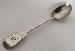 A large Georgian silver fiddle pattern basting spo