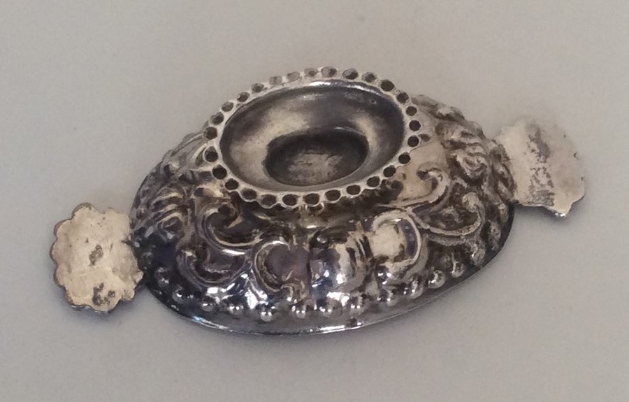 A Continental miniature silver brandy pan with scr - Image 2 of 2