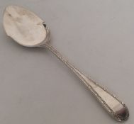 A small silver preserve spoon. Sheffield 1929. App