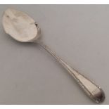 A small silver preserve spoon. Sheffield 1929. App