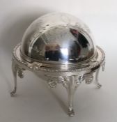 A silver plated revolving butter dish. Est. £10 -
