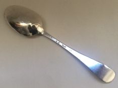 A Georgian silver Hanoverian pattern spoon. London