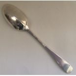 A George I rat tail pattern spoon. Punched to reve