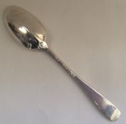 A George I rat tail pattern spoon. Punched to reve