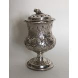 A Victorian silver chased pepper. London 1839. App