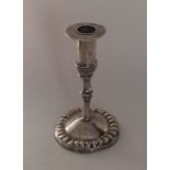 An Antique Continental silver miniature candlestic