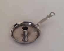 An 18th Century miniature Dutch silver chamber sti