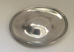 CORK: A rare silver dish with reeded border. By Ca