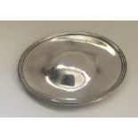 CORK: A rare silver dish with reeded border. By Ca