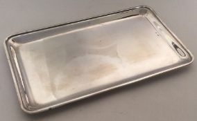 A silver letter tray. 925 standard. Approx. 276 gr