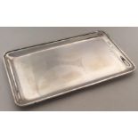 A silver letter tray. 925 standard. Approx. 276 gr