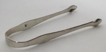 HESTER BATEMAN: A pair of Georgian silver plain su