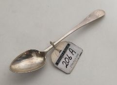 ABERDEEN: A rare Scottish tapering silver teaspoon
