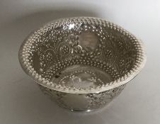 A Victorian silver sugar bowl with ball decoration