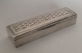 LIBERTY & CO: A heavy rectangular silver stamp box