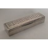 LIBERTY & CO: A heavy rectangular silver stamp box