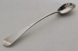 A large OE pattern silver mustard spoon. London. A