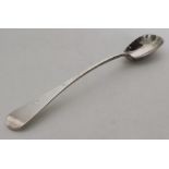 A large OE pattern silver mustard spoon. London. A
