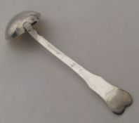 AUGSBURG: A German silver gilt mounted ladle with