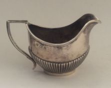 A small Edwardian silver cream jug. Birmingham. Ap