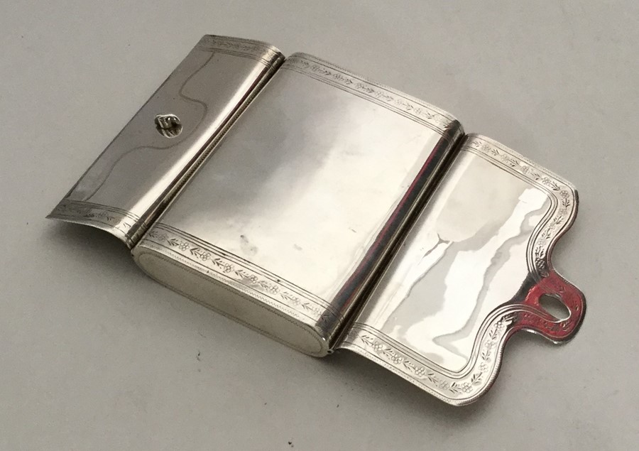 An unusual silver card case in the form of an enve - Image 3 of 3