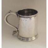 A George I silver cup on spreading pedestal foot.