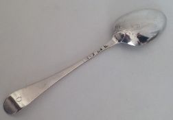 A good Georgian silver Hanoverian pattern spoon. L