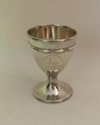 A Georgian silver egg cup. London 1790. By Henry C
